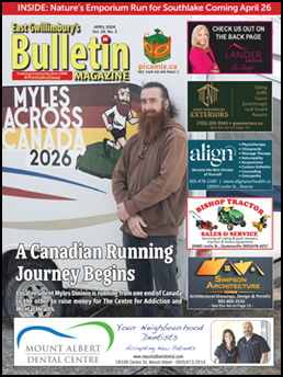 A man with a beard and a brown jacket is featured on the cover of Bulletin Magazine. The magazine is advertising a Canadian running event. AI generated content